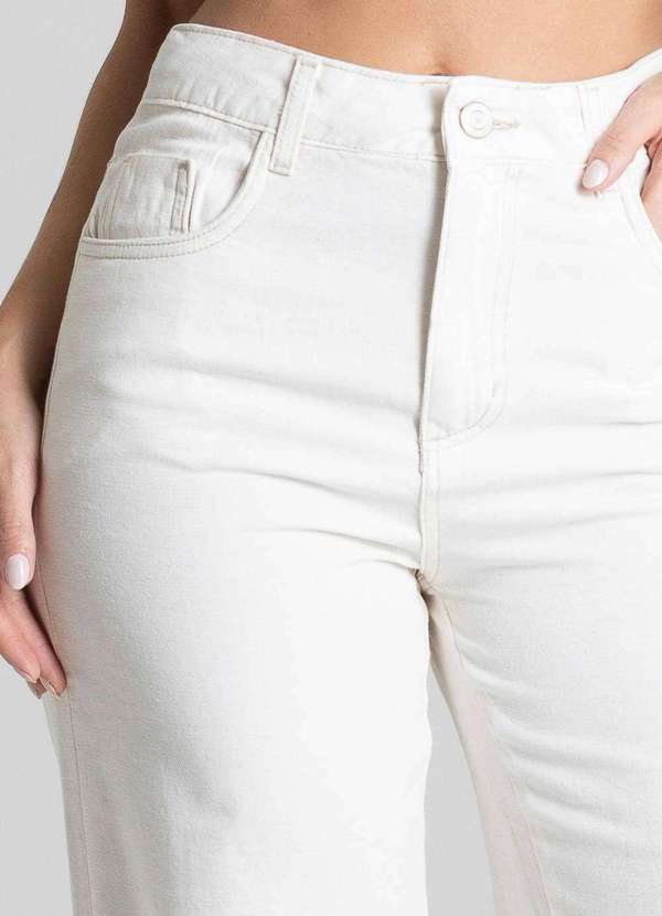 Sawary - Calça Linho Sawary Wide Leg Petit - 281426 Branco 5