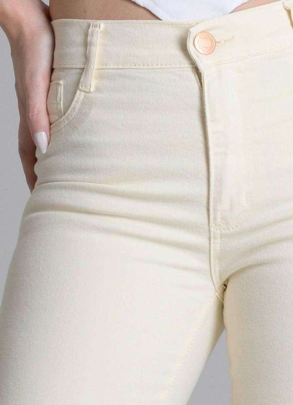 Sawary - Calça Sarja Sawary Boot Cut - 278421 Amarelo 5