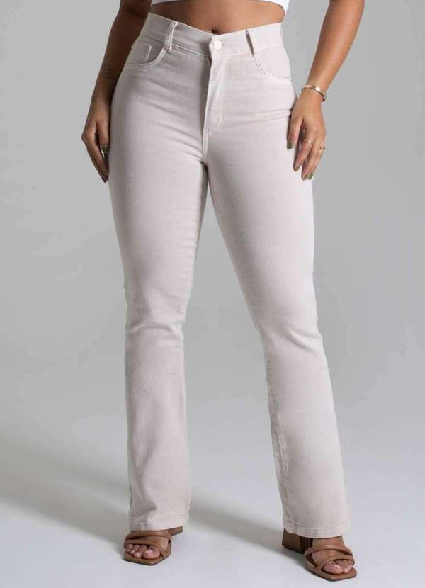 Sawary - Calça Sarja Sawary Boot Cut - 278921 Bege 5