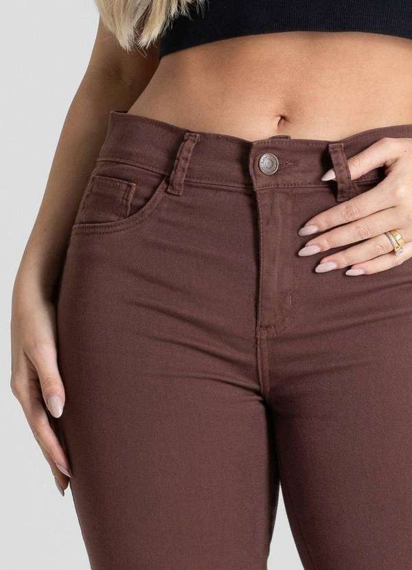 Sawary - Calça Sarja Sawary Boot Cut - 281311 Marrom 5