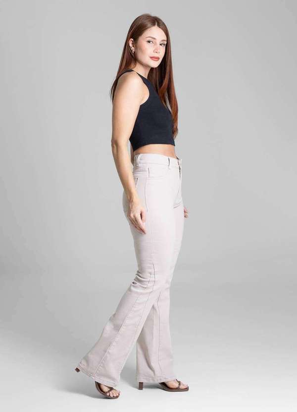 Sawary - Calça Sarja Sawary Boot Cut - 281699 Bege 3