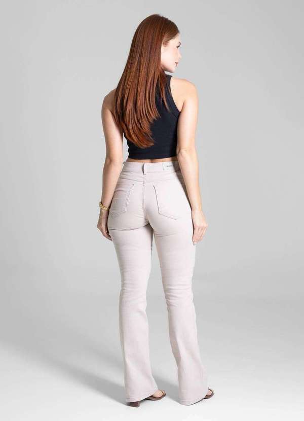 Sawary - Calça Sarja Sawary Boot Cut - 281699 Bege 4