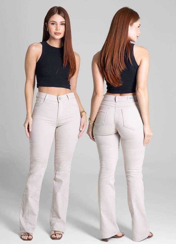 Sawary - Calça Sarja Sawary Boot Cut - 281699 Bege 6