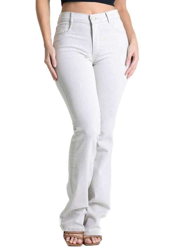 Sawary - Calça Sarja Sawary Boot Cut - 281855 Branco