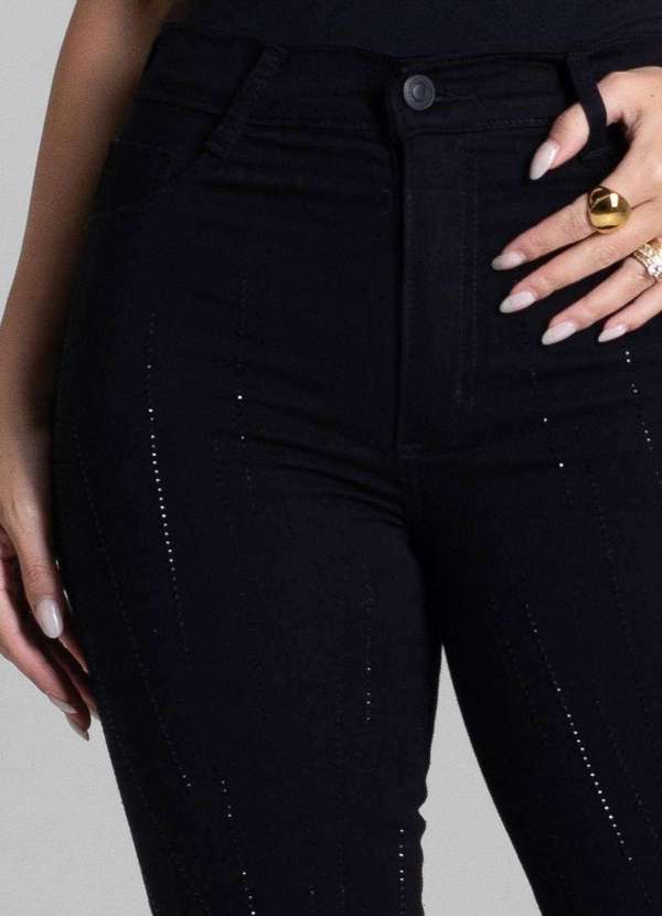 Sawary - Calça Sarja Sawary Boot Cut - 282441 Preto 5