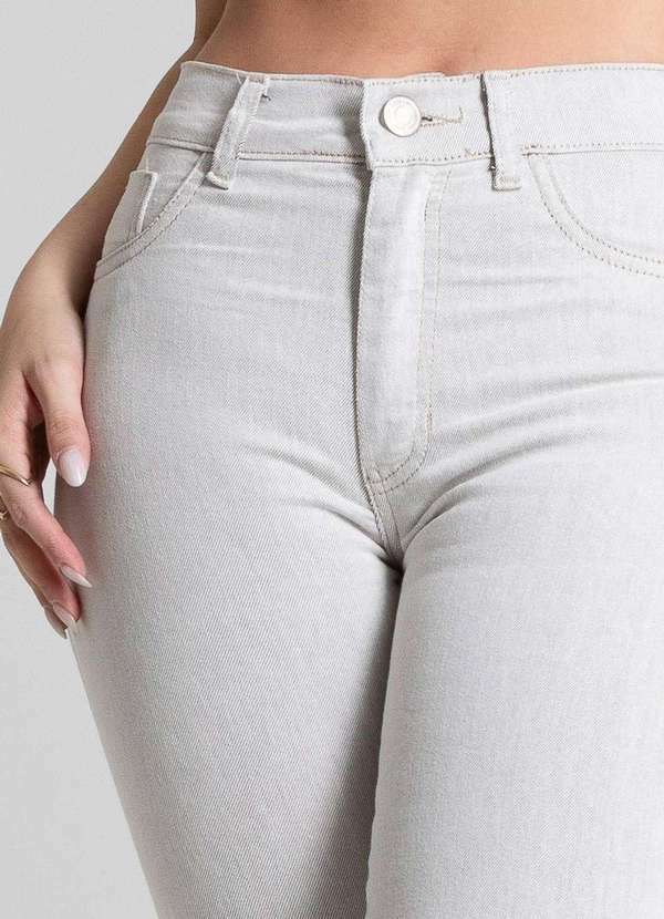 Sawary - Calça Sarja Sawary Boot Cut Petit - 281851 Cinza 5