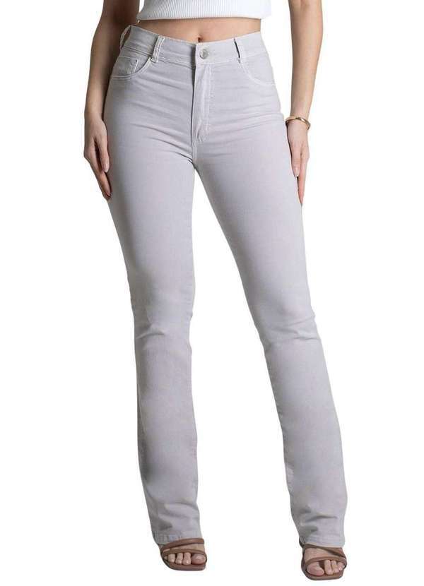 Sawary - Calça Sarja Sawary Boot Cut - 279126 Cinza