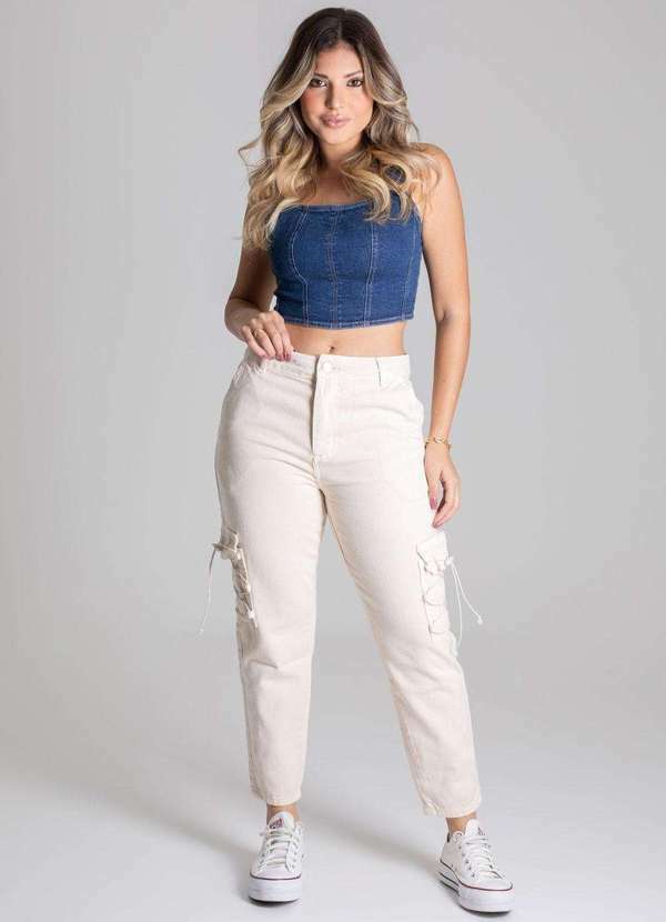 Sawary - Calça Sarja Sawary Cargo Calça Sarja Sawary Cargo - 275488