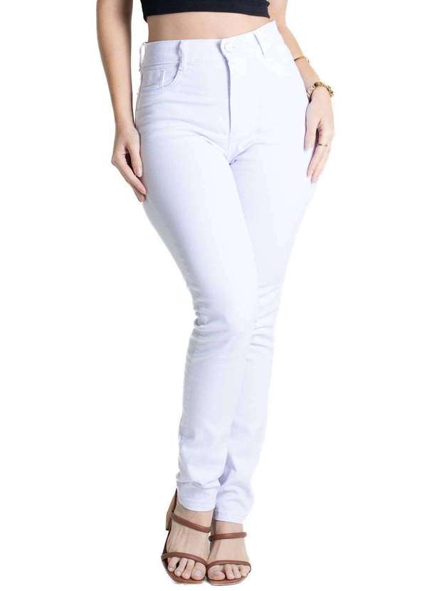 Sawary - Calça Sarja Sawary Hot Pants - 272113 Branco