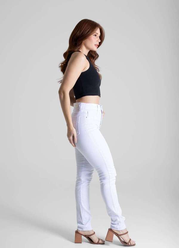 Sawary - Calça Sarja Sawary Hot Pants - 272113 Branco 3