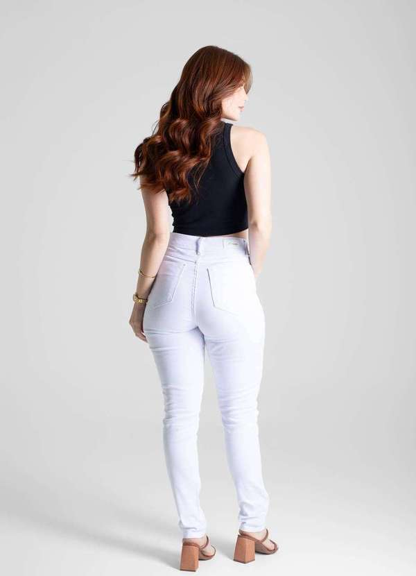 Sawary - Calça Sarja Sawary Hot Pants - 272113 Branco 4