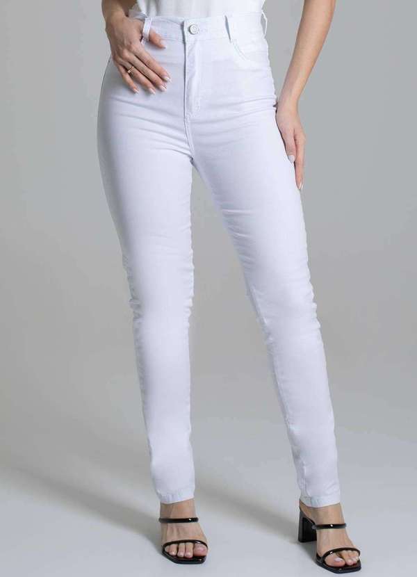 Sawary - Calça Sarja Sawary Hot Pants - 279009 Branco 5
