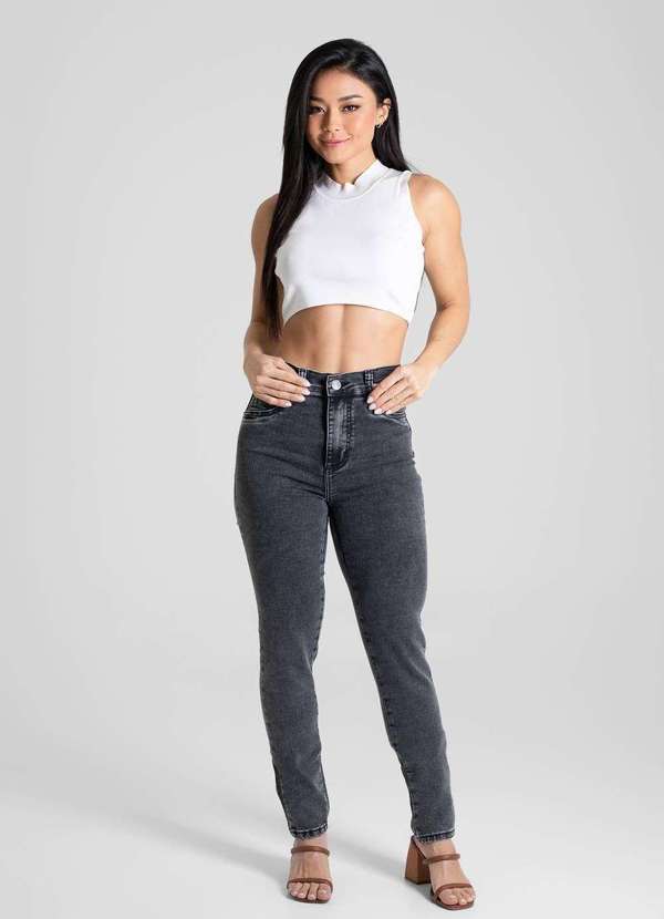 Sawary - Calça Sarja Sawary Hot Pants - 280233 Preto 2