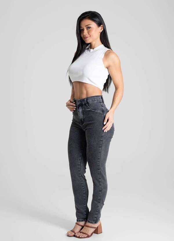 Sawary - Calça Sarja Sawary Hot Pants - 280233 Preto 3