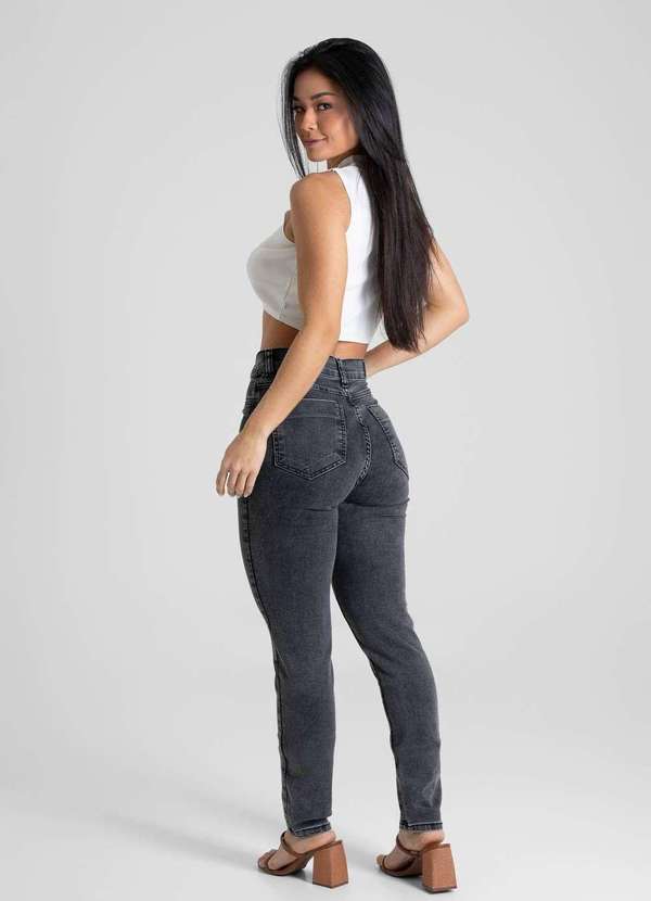 Sawary - Calça Sarja Sawary Hot Pants - 280233 Preto 4