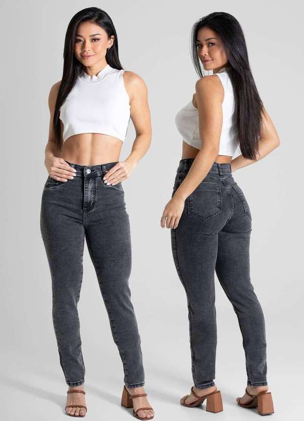 Sawary - Calça Sarja Sawary Hot Pants - 280233 Preto 6