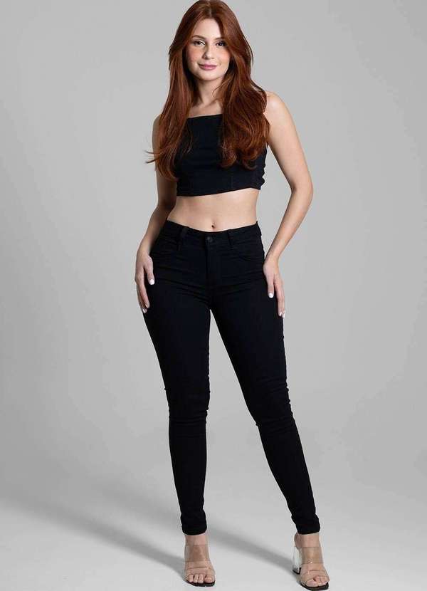 Sawary - Calça Sarja Sawary Levanta Bumbum - 270335 Preto 2