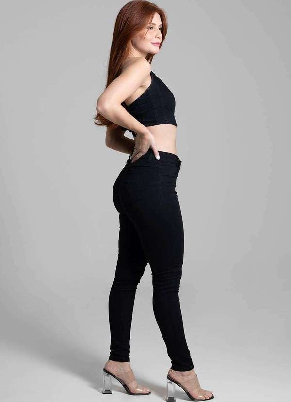 Sawary - Calça Sarja Sawary Levanta Bumbum - 270335 Preto 3