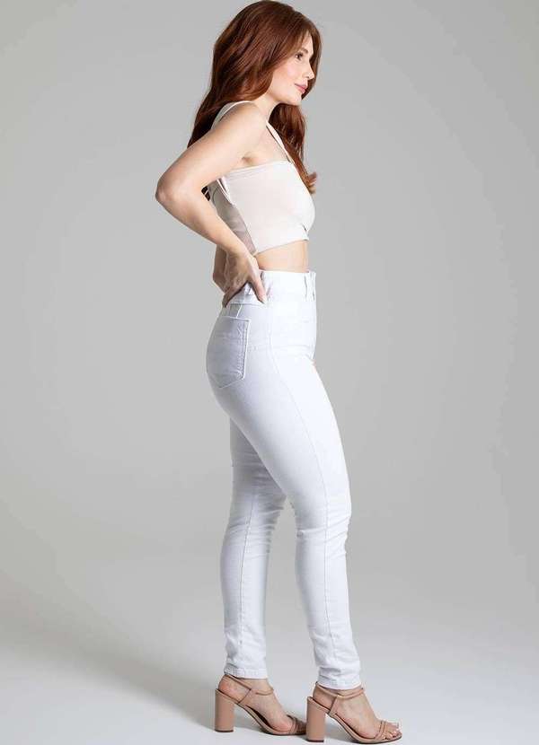 Sawary - Calça Sarja Sawary Levanta Bumbum - 275911 Branco 3