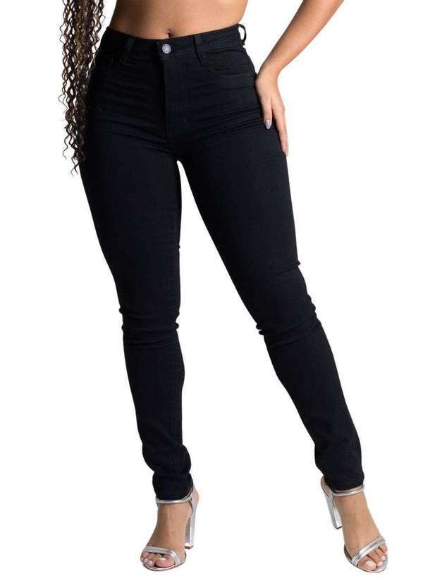 Sawary - Calça Sarja Sawary Modela Bumbum - 277452 Preto