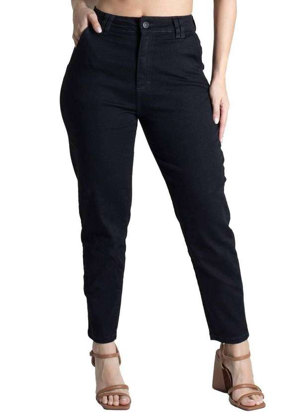 Sawary - Calça Sarja Sawary Mom - 275285 Preto