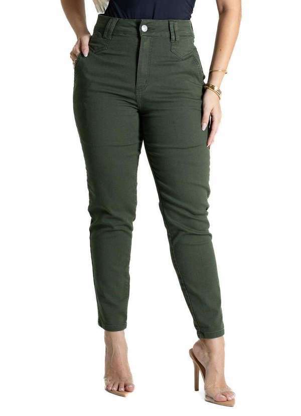 Sawary - Calça Sarja Sawary Mom - 276233 Verde