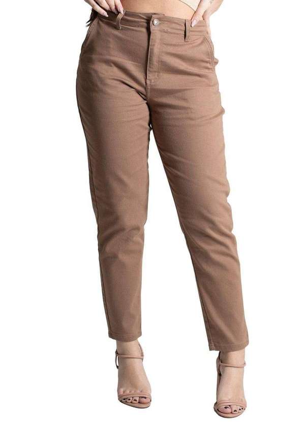 Sawary - Calça Sarja Sawary Mom - 277483 Marrom