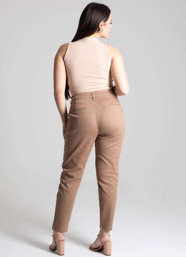 Sawary - Calça Sarja Sawary Mom - 277483 Marrom 4