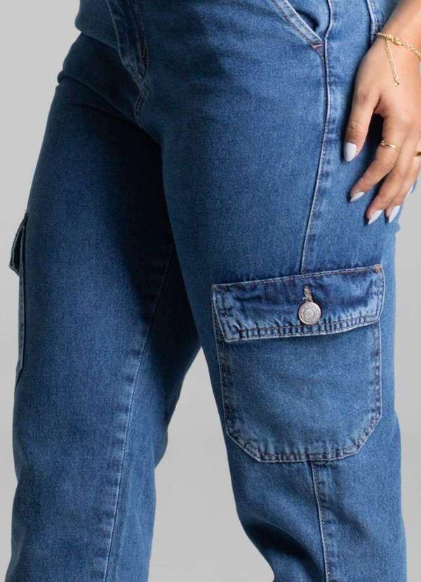 Sawary - Calça Sarja Sawary Mom - 277959 Azul 5