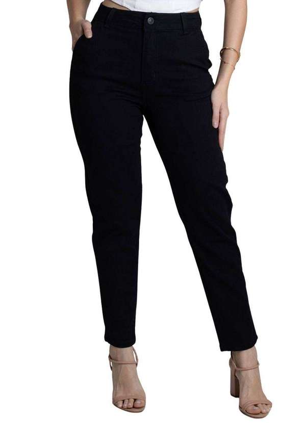 Sawary - Calça Sarja Sawary Mom - 278145 Preto