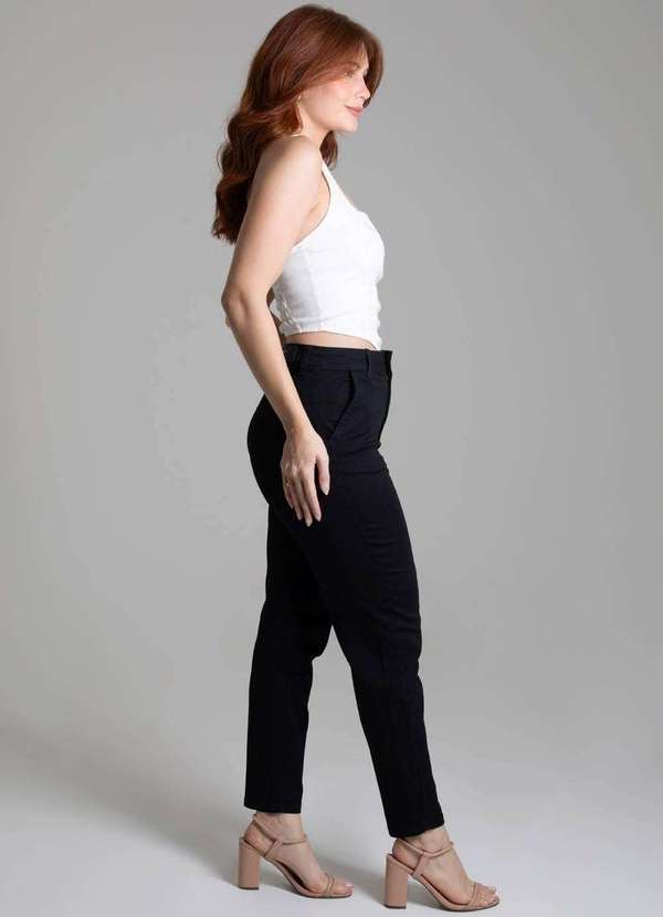 Sawary - Calça Sarja Sawary Mom - 278145 Preto 3