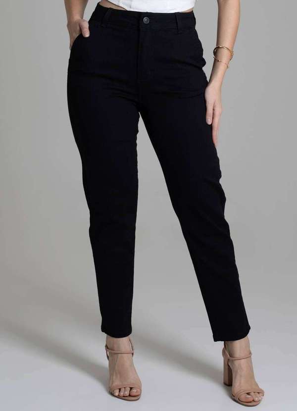 Sawary - Calça Sarja Sawary Mom - 278145 Preto 5