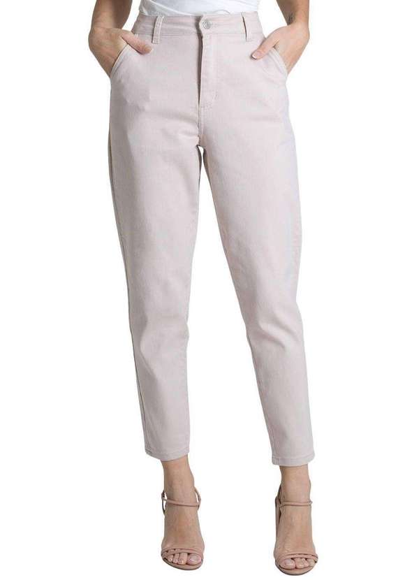 Sawary - Calça Sarja Sawary Mom - 278170 Bege