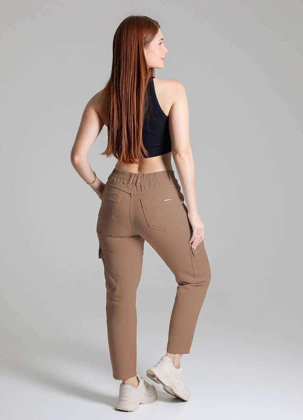 Sawary - Calça Sarja Sawary Mom - 279458 Marrom 4