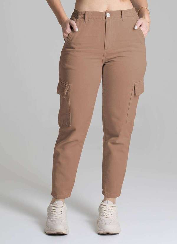 Sawary - Calça Sarja Sawary Mom - 279458 Marrom 3