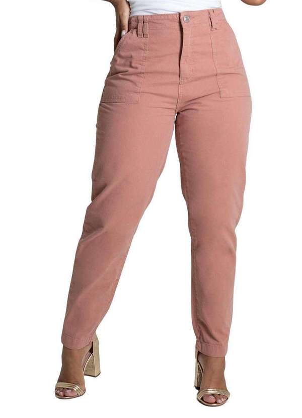 Sawary - Calça Sarja Sawary Mom - 279627 Marrom