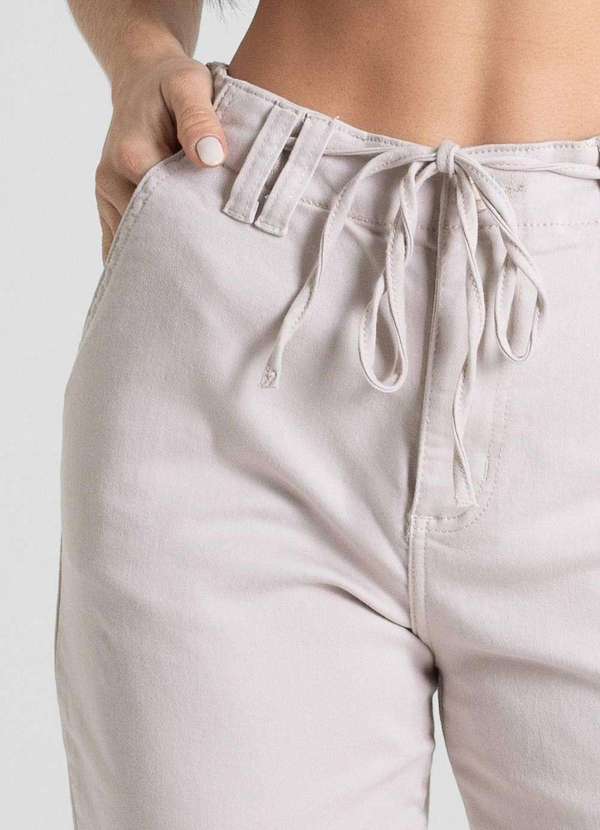 Sawary - Calça Sarja Sawary Mom - 280308 Bege 5