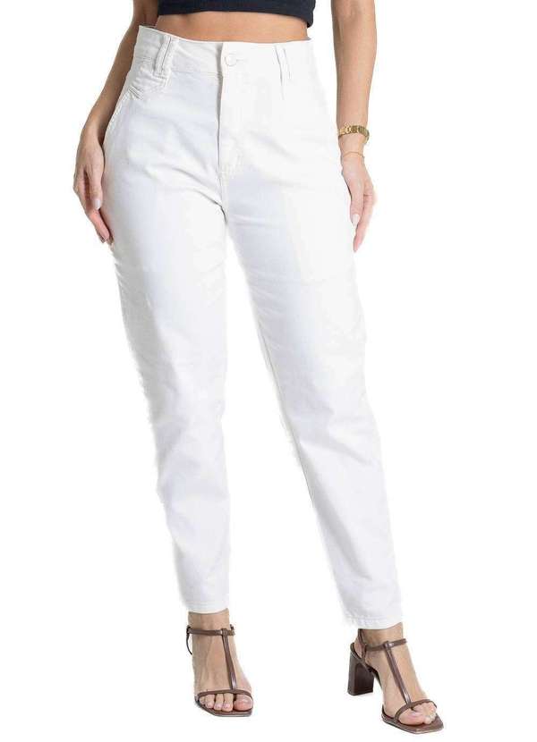 Sawary - Calça Sarja Sawary Mom - 281255 Bege