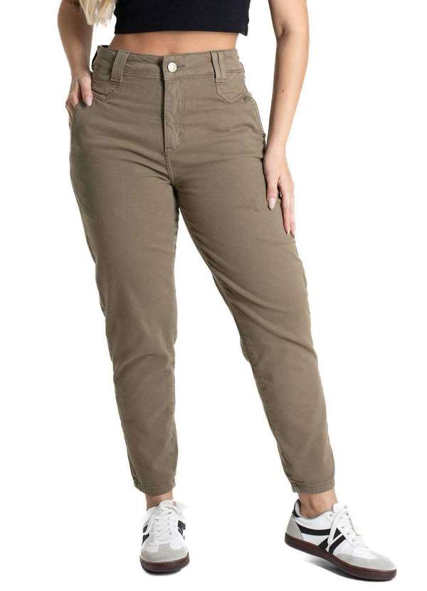 Sawary - Calça Sarja Sawary Mom - 281275 Verde