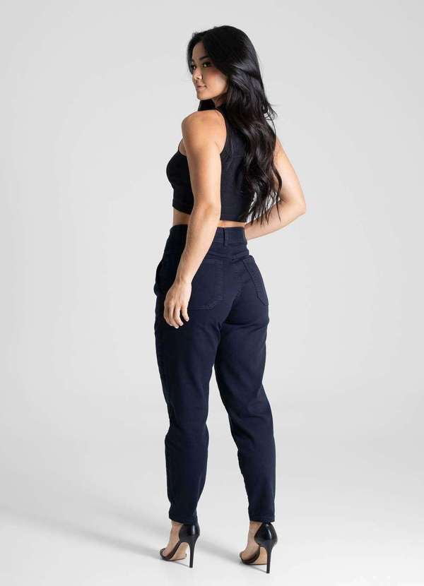 Sawary - Calça Sarja Sawary Mom - 281549 Azul 4