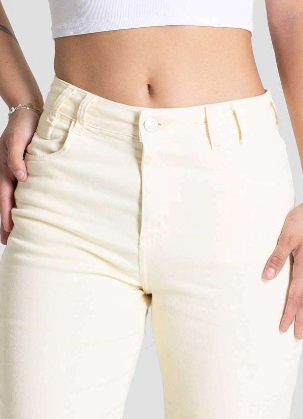 Sawary - Calça Sarja Sawary Mom - 281690 Amarelo 5