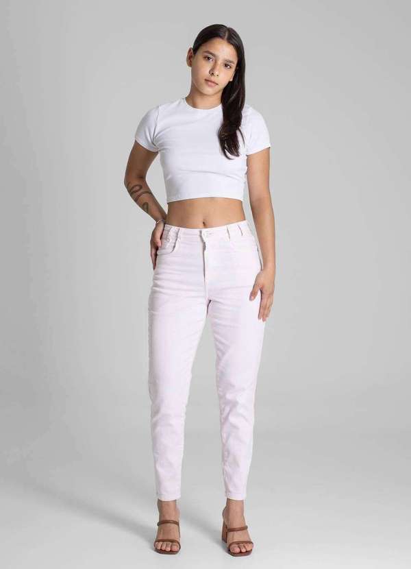 Sawary - Calça Sarja Sawary Mom - 281691 Rosa 2