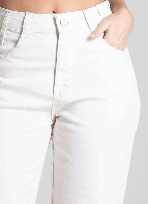 Sawary - Calça Sarja Sawary Mom - 281847 Bege 5