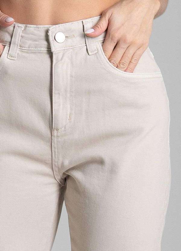 Sawary - Calça Sarja Sawary Mom - 281946 Bege 5