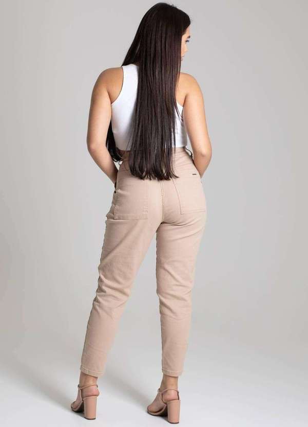 Sawary - Calça Sarja Sawary Mom - 277005 Bege 4