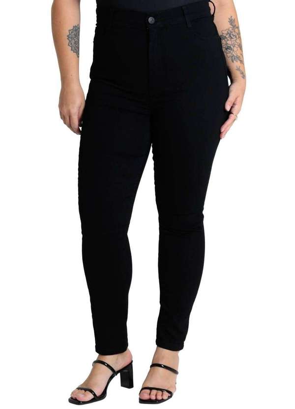 Sawary - Calça Sarja Sawary Plus Size - 280312 Preto