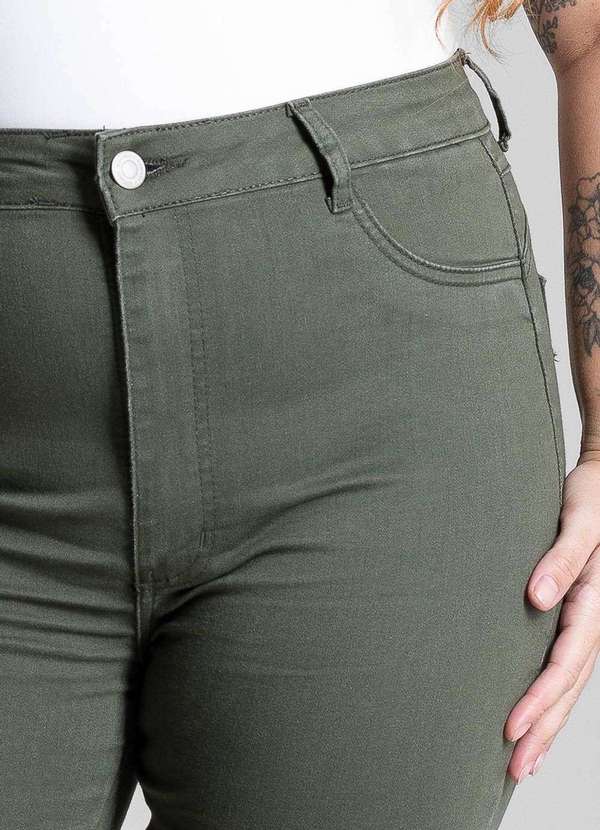 Sawary - Calça Sarja Sawary Plus Size - 282071 Verde 5