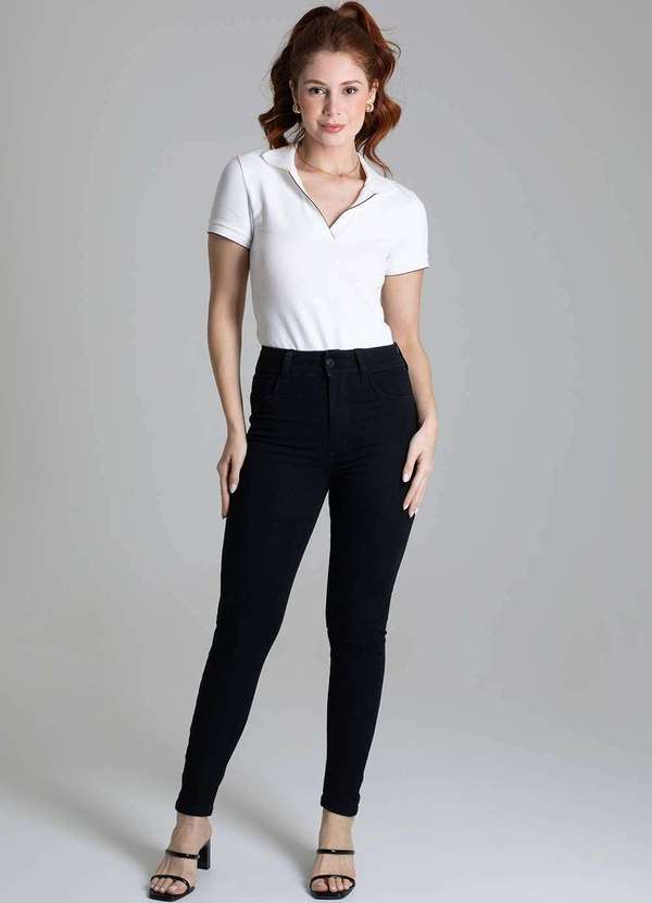 Sawary - Calça Sarja Sawary Push Up - 279258 Preto 2