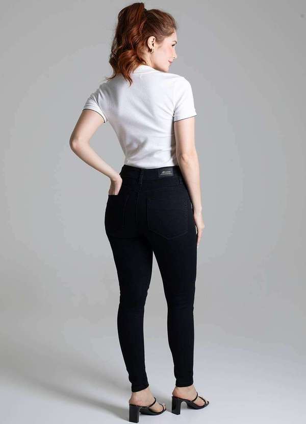 Sawary - Calça Sarja Sawary Push Up - 279258 Preto 4
