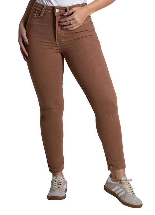 Sawary - Calça Sarja Sawary Push Up - 279909 Marrom